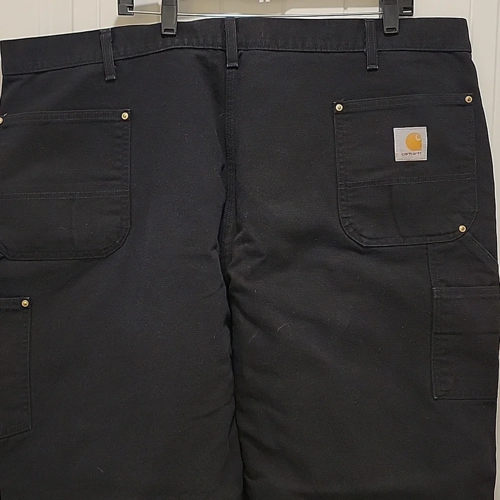 Carhartt Double Knee B01-BLK Original Fit Union Made Vintage Pants Size 46x34 - Picture 5 of 10